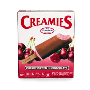 Cherry chocolate dipped ice cream bar