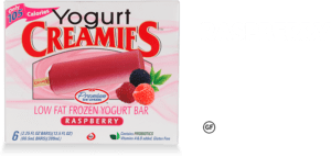healthy, raspberry frozen yogurt-Creamies