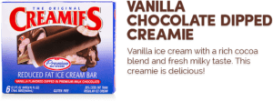 vanilla ice cream bar