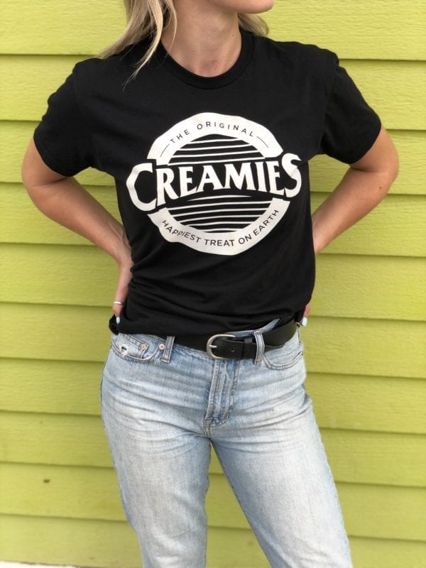 black Creamies logo Unisex t-shirt