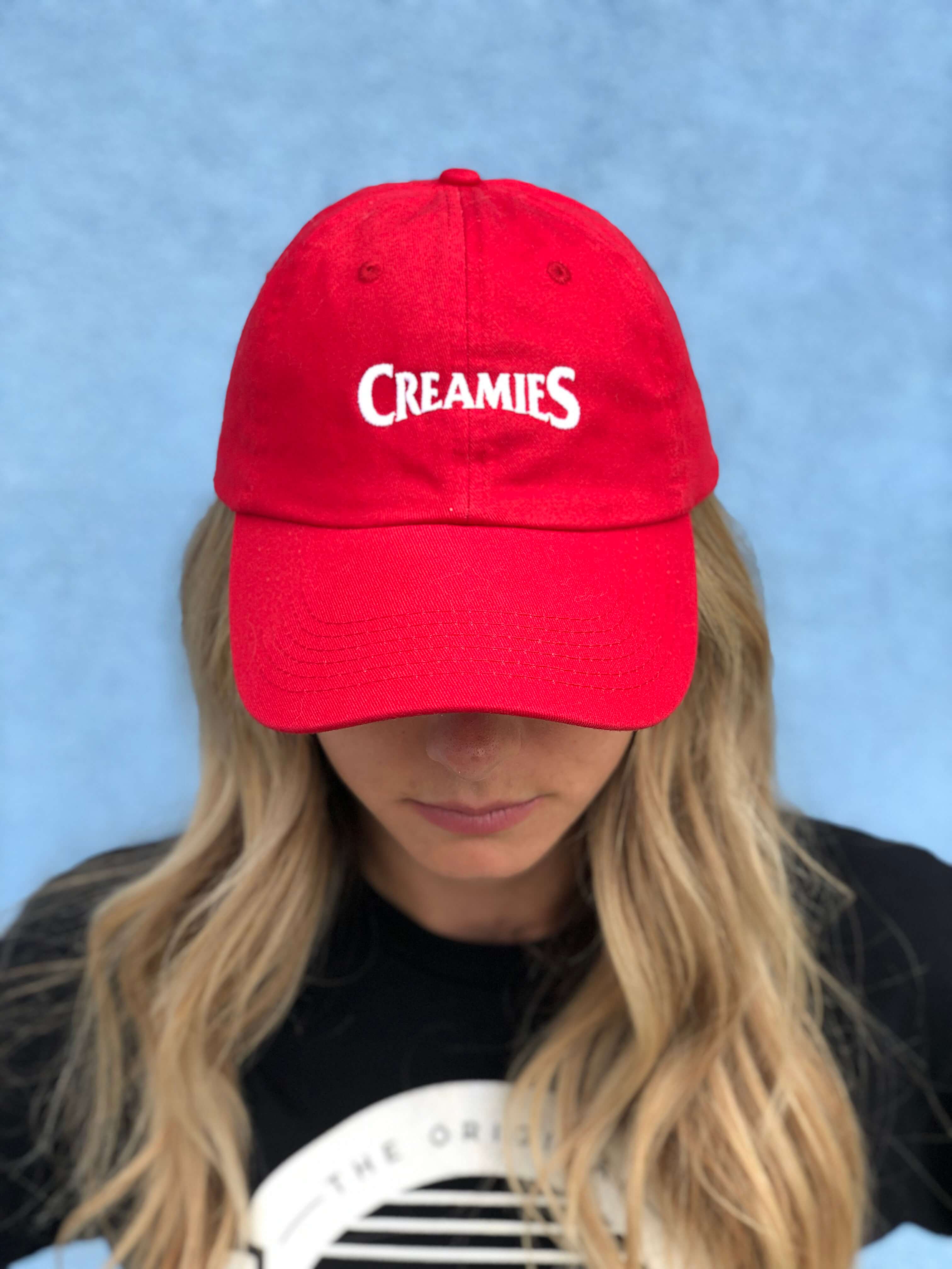 Logo Creamies Creamies Hat Dad Red |